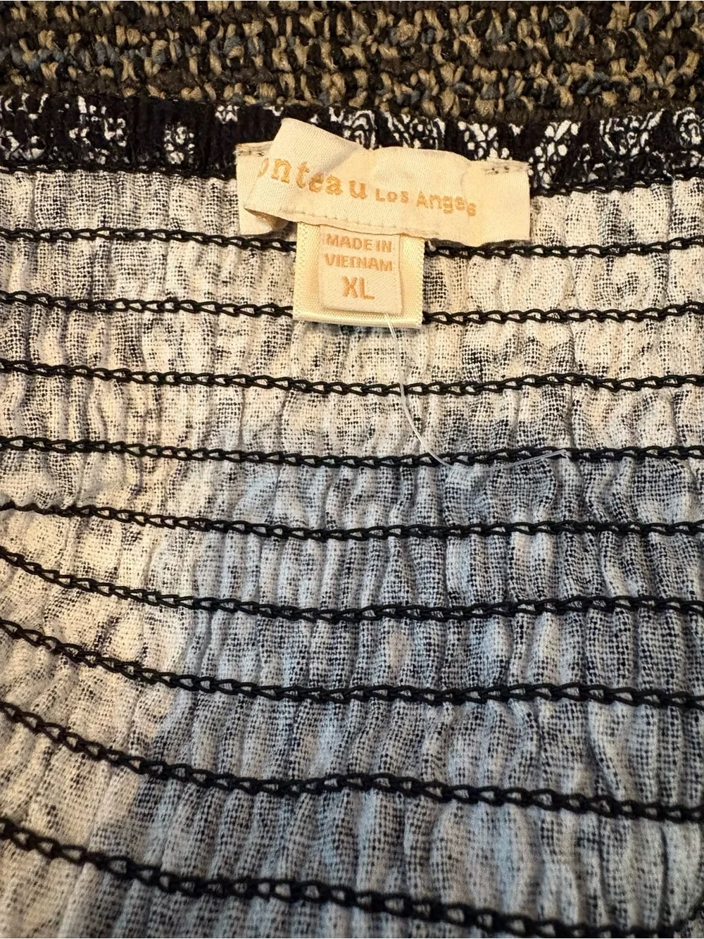 Black & White Paisley Crop Top and Pants Set